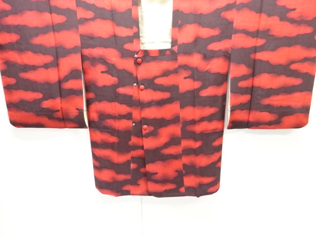 JAPANESE KIMONO / MICHIYUKI COAT / SILK / CLOUDS